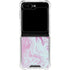 Blue and Purple Marble Galaxy Z Flip5 5G Clear Case