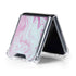 Blue and Purple Marble Galaxy Z Flip5 5G Clear Case