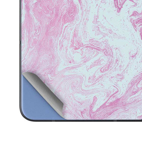 Blue and Purple Marble Galaxy Z Fold5 5G Skin