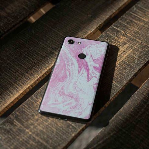 Blue and Purple Marble Google Pixel 3 Skin