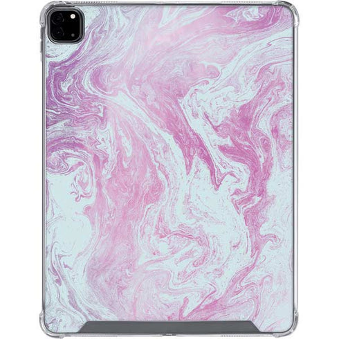 Blue and Purple Marble iPad Pro 12.9in (2020) Clear Case