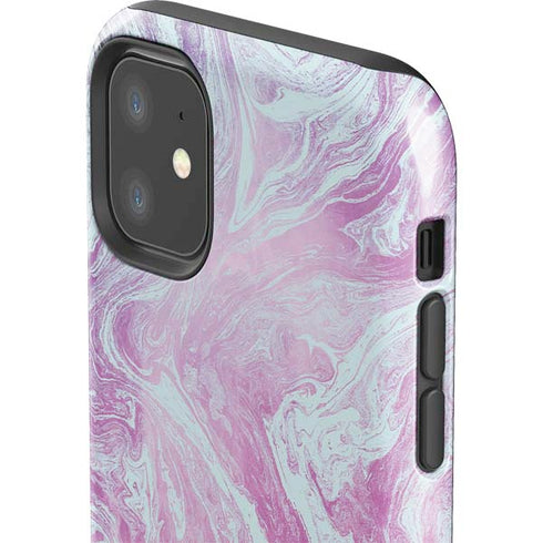 Blue and Purple Marble iPhone 11 Impact Case