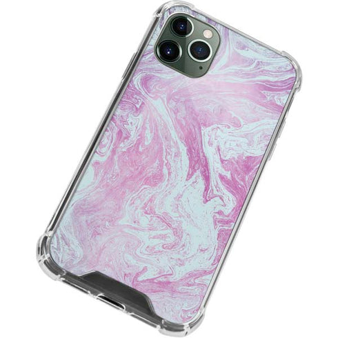 Blue and Purple Marble iPhone 11 Pro Max Clear Case