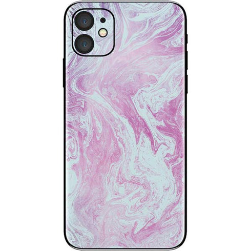 Blue and Purple Marble iPhone 11 Skin