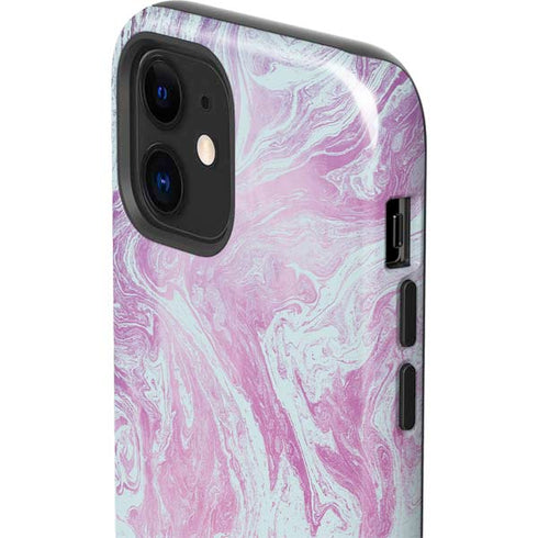 Blue and Purple Marble iPhone 12 Impact Case