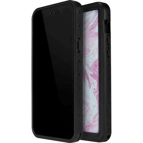 Blue and Purple Marble iPhone 12 Mini Waterproof Case