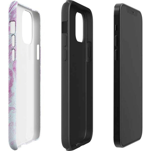 Blue and Purple Marble iPhone 12 Pro Max Impact Case