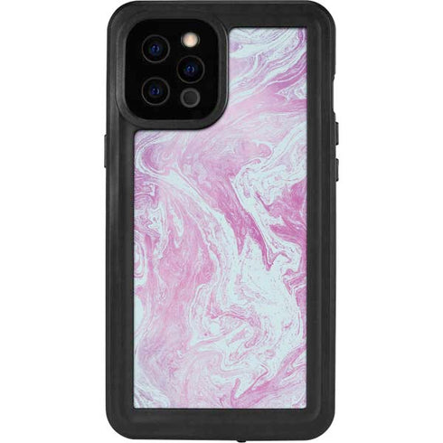 Blue and Purple Marble iPhone 12 Pro Max Waterproof Case