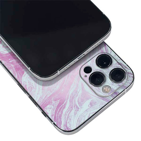 Blue and Purple Marble iPhone 12 Pro Skin