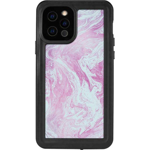 Blue and Purple Marble iPhone 12 Pro Waterproof Case