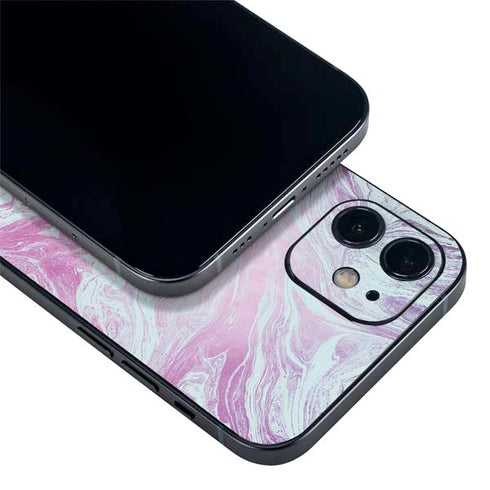 Blue and Purple Marble iPhone 12 Skin