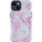 Blue and Purple Marble iPhone 14 Plus Impact Case