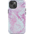 Blue and Purple Marble iPhone 15 Impact Case