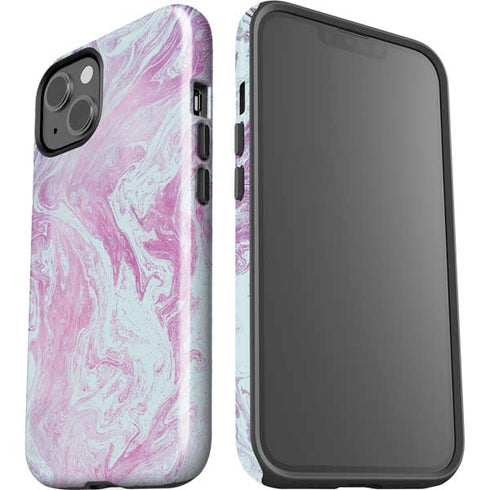 Blue and Purple Marble iPhone 15 Impact Case