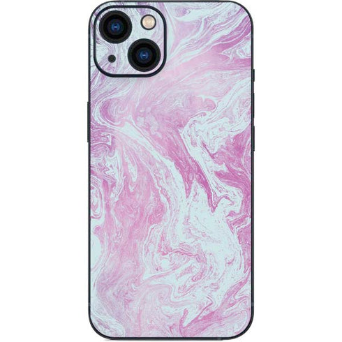 Blue and Purple Marble iPhone 14 Plus Skin