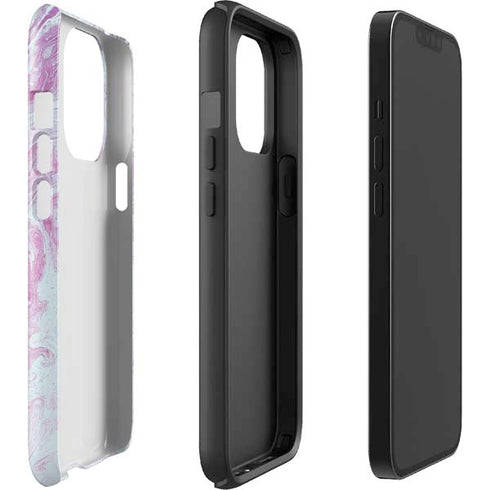 Blue and Purple Marble iPhone 14 Pro Impact Case