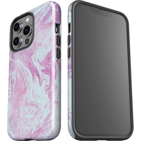 Blue and Purple Marble iPhone 15 Pro Impact Case