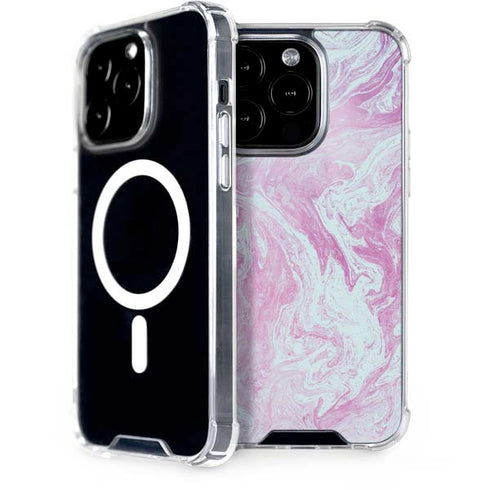 Blue and Purple Marble iPhone 15 Pro MagSafe Case