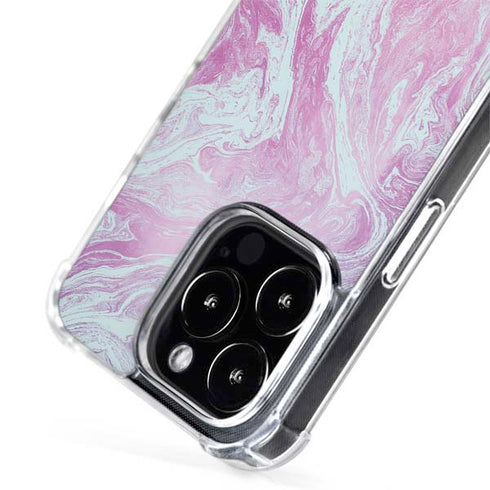 Blue and Purple Marble iPhone 15 Pro MagSafe Case