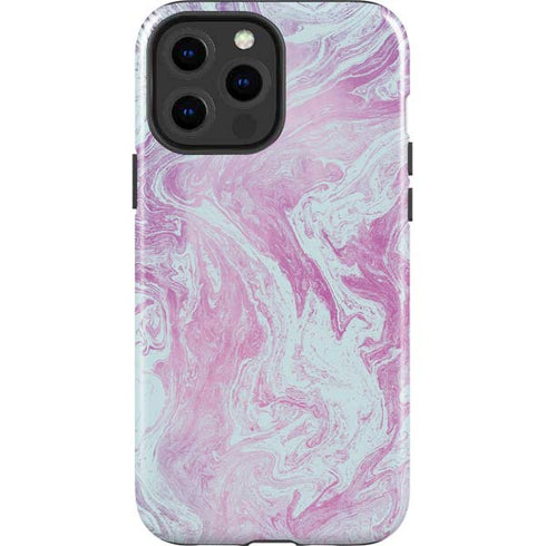 Blue and Purple Marble iPhone 15 Pro Max Impact Case