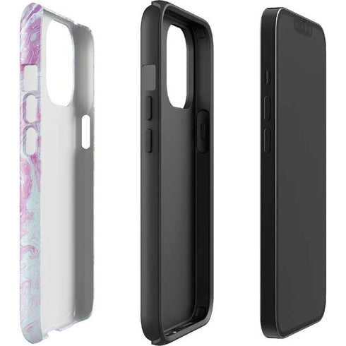 Blue and Purple Marble iPhone 15 Pro Max Impact Case