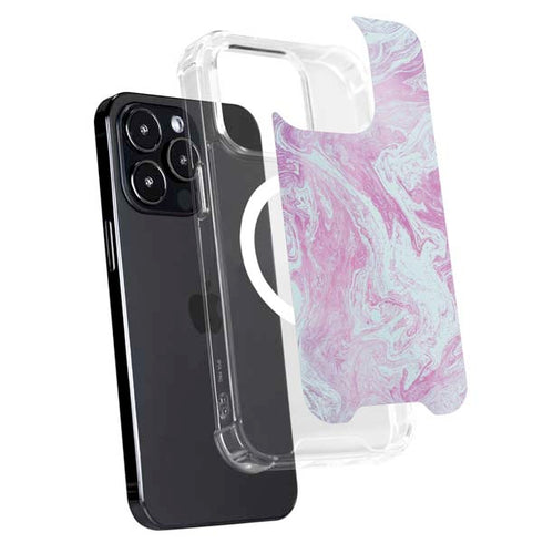 Blue and Purple Marble iPhone 15 Pro Max MagSafe Case