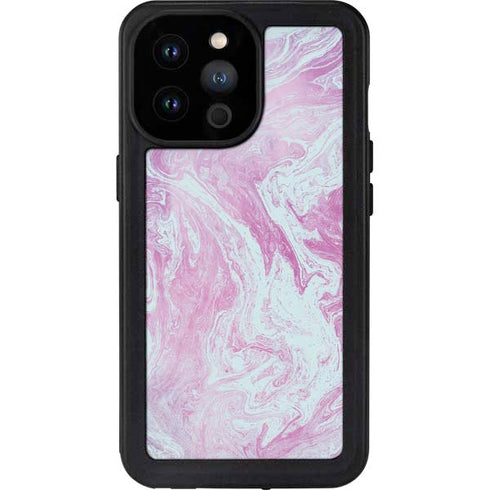 Blue and Purple Marble iPhone 14 Pro Max Waterproof Case