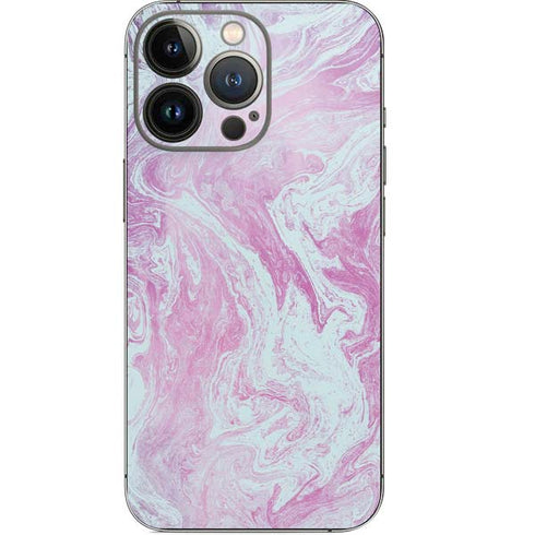 Blue and Purple Marble iPhone 14 Pro Skin
