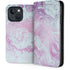 Blue and Purple Marble iPhone 15 Folio Case