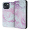 Blue and Purple Marble iPhone 15 Plus Folio Case