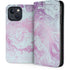 Blue and Purple Marble iPhone 15 Plus Folio Case