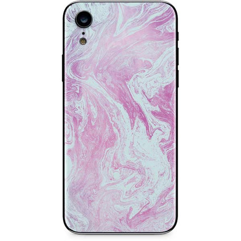 Blue and Purple Marble iPhone XR Skin