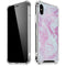 Blue and Purple Marble iPhone XS Max Clear Case