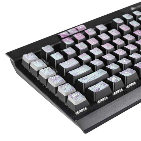 Blue and Purple Marble K95 RGB PLATINUM Mechanical Gaming Keyboard Skin