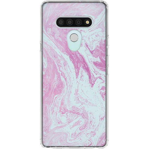 Blue and Purple Marble LG Stylo 6 Clear Case