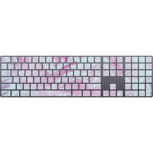 Blue and Purple Marble Magic Keyboard with Numeric Keypad Skin