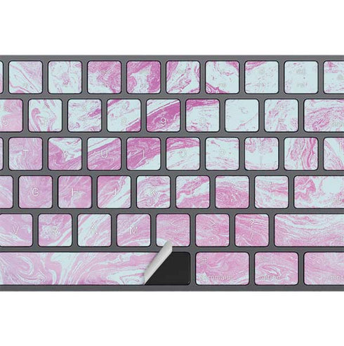 Blue and Purple Marble Magic Keyboard with Numeric Keypad Skin