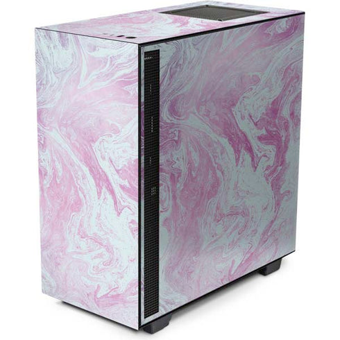 Blue and Purple Marble NZXT H510 Compact ATX Mid-Tower Case Skin