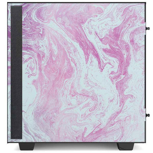 Blue and Purple Marble NZXT H510 Compact ATX Mid-Tower Case Skin