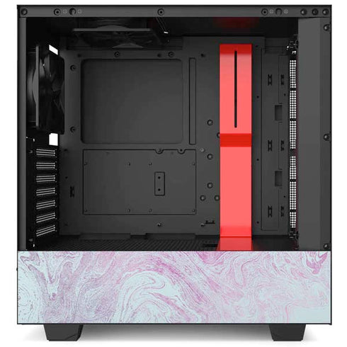 Blue and Purple Marble NZXT H510 Compact ATX Mid-Tower Case Skin