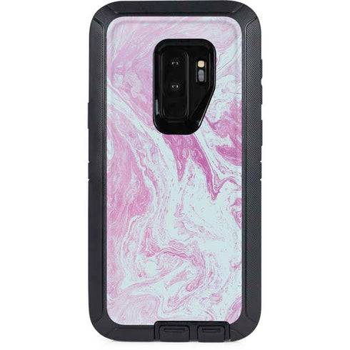 Blue and Purple Marble Otterbox Defender Galaxy Skin