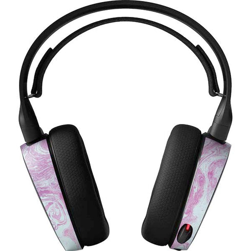 Blue and Purple Marble SteelSeries Arctis 3 Skin