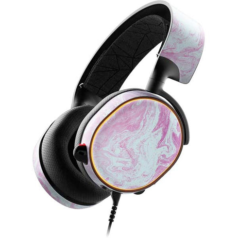 Blue and Purple Marble SteelSeries Arctis 5 Skin