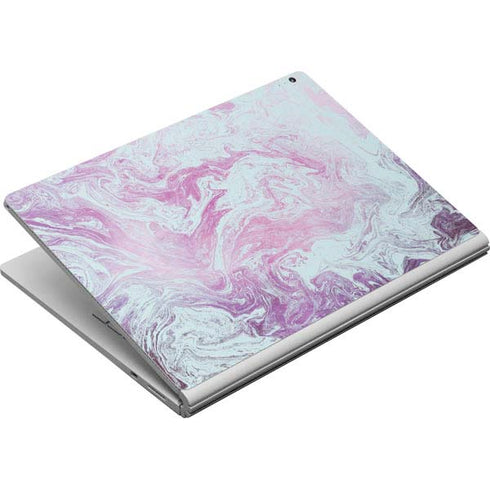 Blue and Purple Marble Surface Book Skin