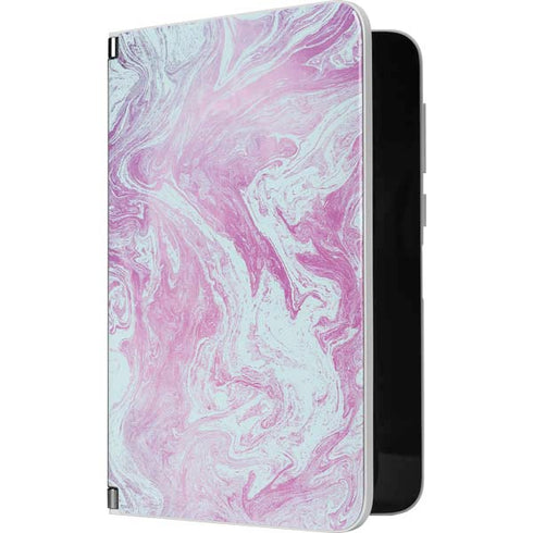 Blue and Purple Marble Surface Duo Skin