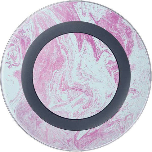 Blue and Purple Marble Wireless Charger Skin