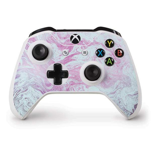 Blue and Purple Marble Xbox One S Controller Skin