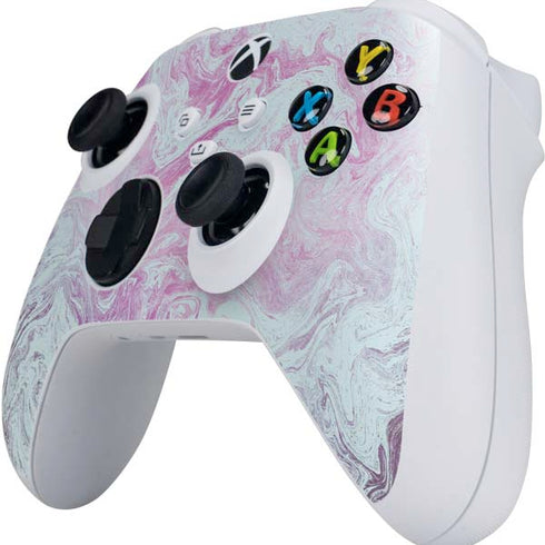 Blue and Purple Marble Xbox Series S Controller Skin