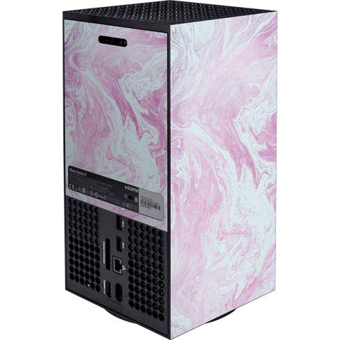 Blue and Purple Marble Xbox Series X Console Skin