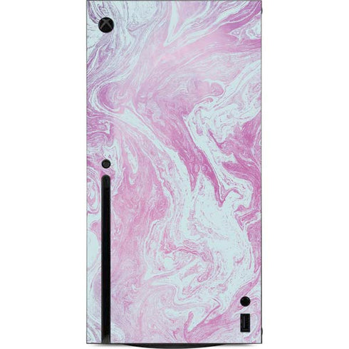 Blue and Purple Marble Xbox Series X Console Skin